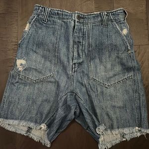 Free people denim shorts